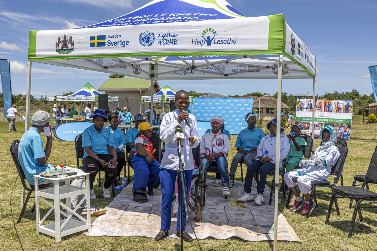 UnicefLesotho's tweet photo. WCD 2023!
In this interactive discussion,young people speak up on their aspirations and needs.
They are calling for an inclusive environment where their voices, talents, and perspectives are valued and integrated.
#ForEvery Child,every right
#WCD2023 https://t.co/b9IIQScI5A