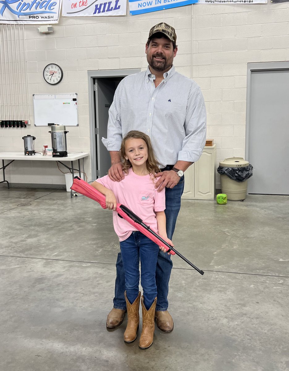 devanbarbour's tweet image. Little man: “Wait, where are the turkeys?!?” 😂

Lainey Kate had so much fun shooting her pink .22 at the Elevation Fire Department Turkey Shoot last night! They had a great crowd and are working hard to raise money for new turn out gear.