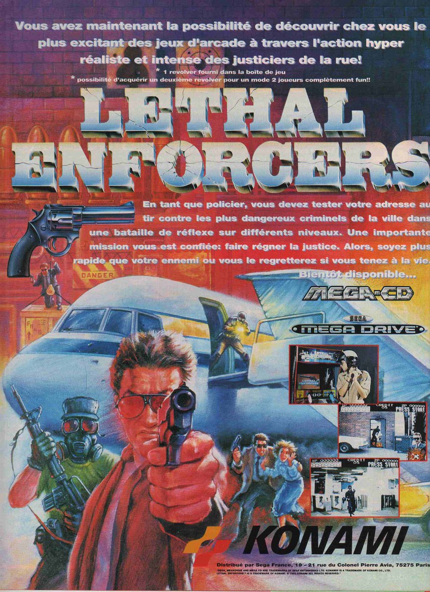 AllmightoFranky's tweet photo. La pub dans les mags JV des #80s #90s!Pubs vues dans un #ConsolesPlus,du jeu #Gameboy de chez #GameTek,#LethalEnforcers sur #Megadrive et #MegaCD,#BlancoWorldClassRugby sur #SuperNintendo et la pépite #RocketKnightAdventures sur la #Megadrive!!! #retro #retrogaming #culturepub https://t.co/5qnXpkuovh