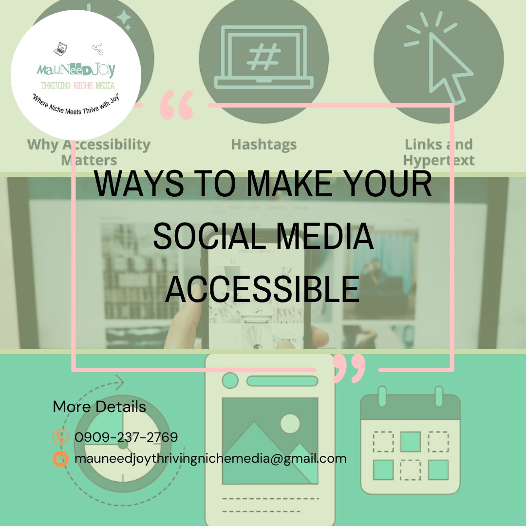 #AccessibleSocialMedia #InclusiveDesign #DigitalInclusion #AccessibleContent #DiversityInDigital #MauneedJoyMedia #NicheMediaMastery #ThriveWithMauneedJoy #CraftedForJoy #NicheMediaInnovator