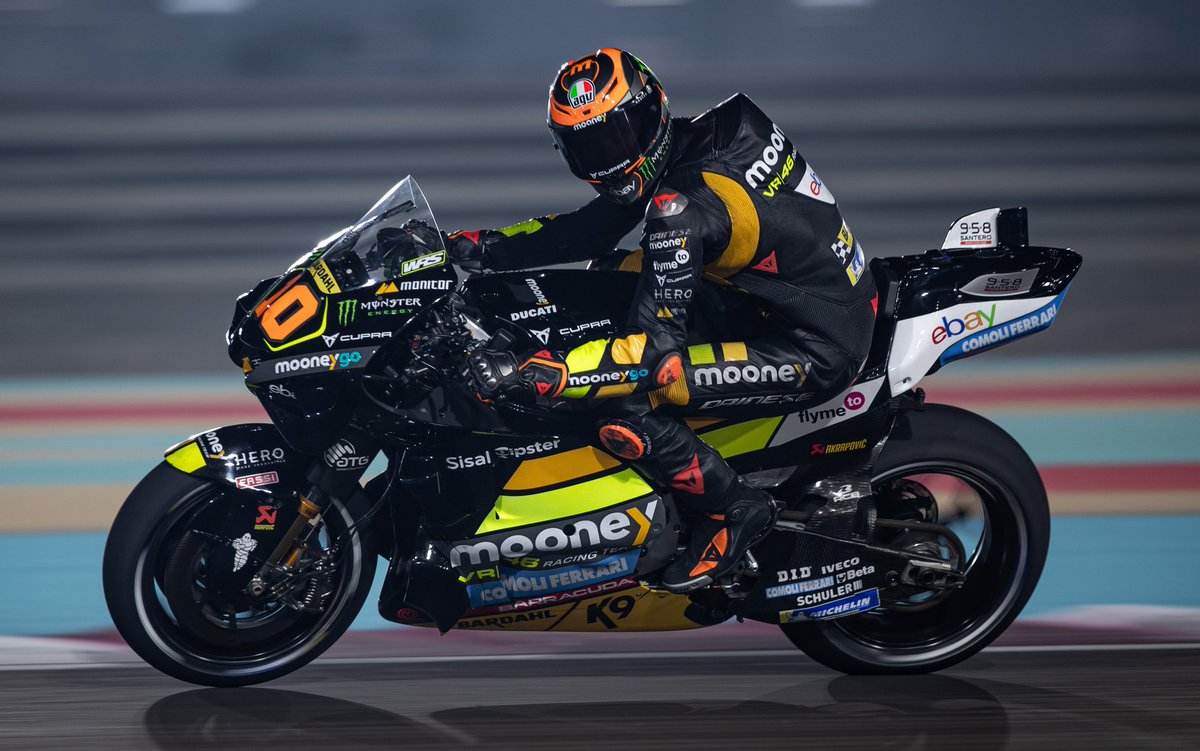 Second #MotoGP pole position for Luca Marini at the #QatarGP! The @VR46RacingTeam rider pulled off a superb lap at Losail and will start both races of the weekend ahead of the pack! Well done! #dainese