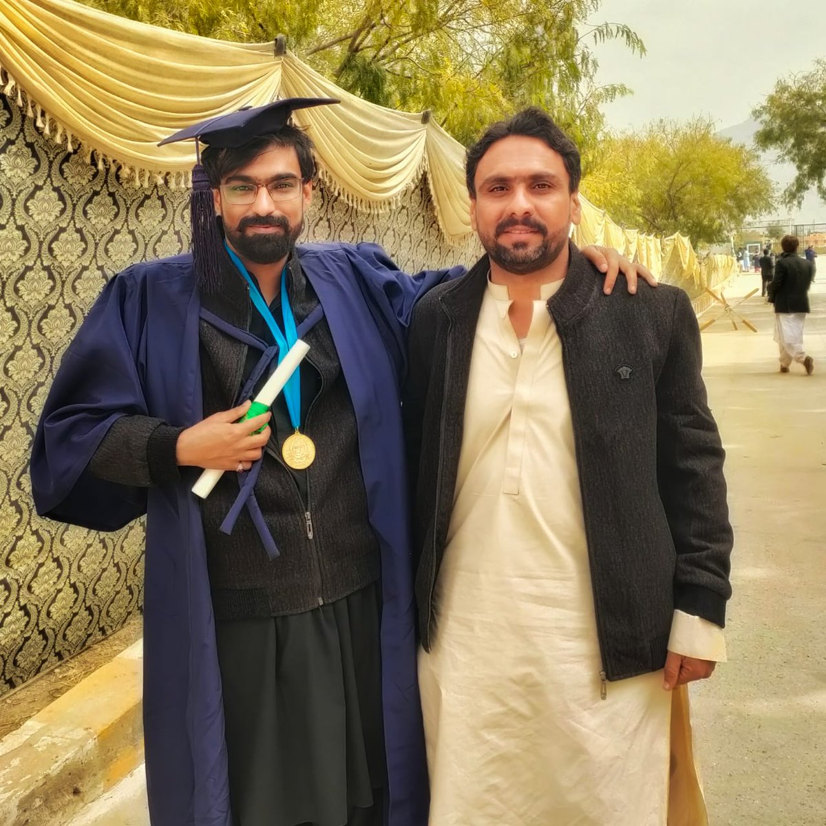Many congratulations to us all. Most brilliant <a href="/Zarak_Bugti/">Zarak Baloch</a> secured gold medal in Master's of History. He is credit to whole of his circle be political or social.