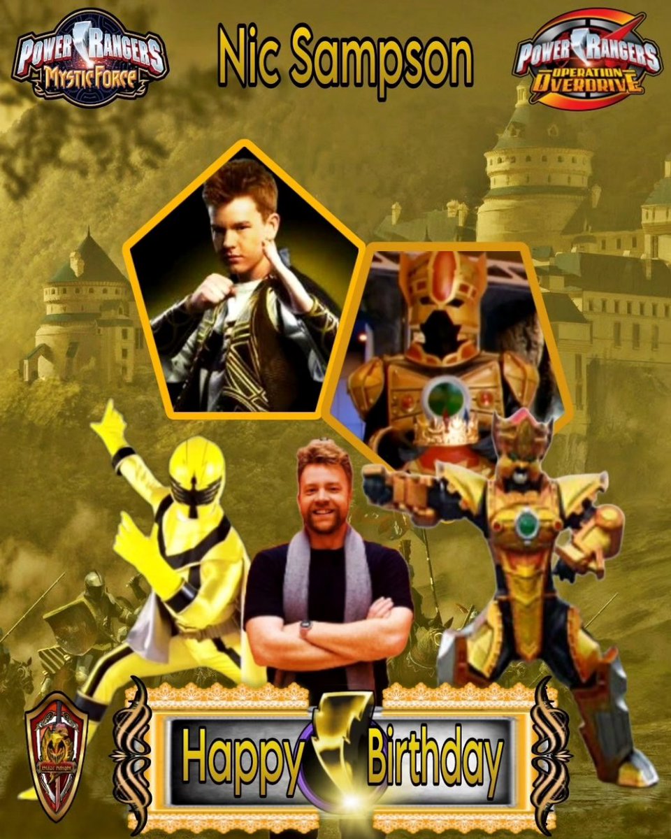 Blaze_Knight95's tweet photo. Happy Morphinominal Birthday @NicSampson. πβ‘πͺβοΈπ₯³
We send you our best Birthday wishes and blessings your way, gentleman. Enjoy yourself, king.
May the power protect you always. β‘ππ»β¨
#PowerRangers #MysticForce #ChipThorn #OperationOverdrive #SentinelKnight https://t.co/NUZyR23q4o