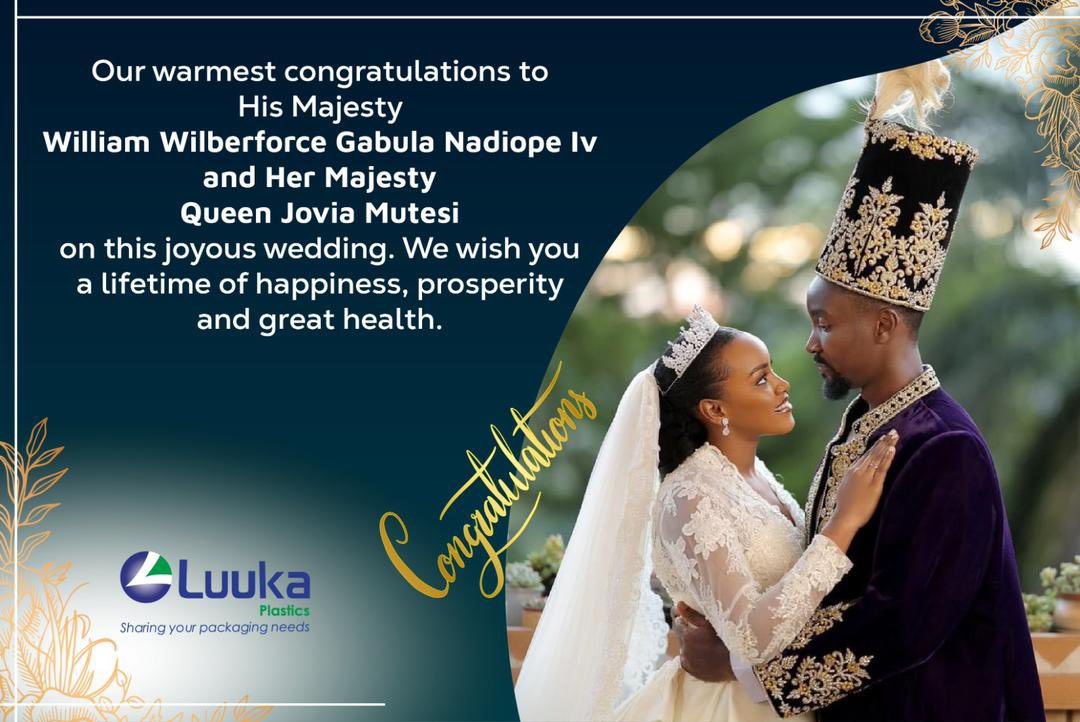 Congratulations to the Kyabazinga <a href="/KingNadiopeIV/">Kyabazinga of Busoga</a> and Inebantu Jovia Mutesi.
We wish you all the best in your marriage.

#BusogaRoyalWedding