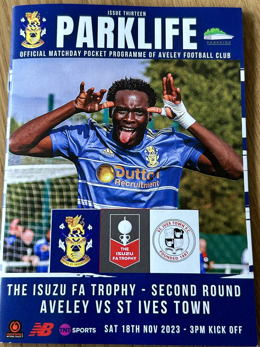 Fair old trip today from Manchester to watch @AveleyFC v @stivestownfc Nice modern set up and a dinky @NonLgeProgs too #groundhopping @NonLeagueCrowd