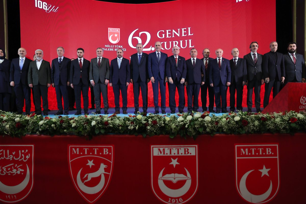 Cumhurbaşkanımız Sayın <a href="/RTErdogan/">Recep Tayyip Erdoğan</a>’ın teşrifleriyle düzenlenen Millî Türk Talebe Birliği (MTTB) 62. Genel Kurulu'na iştirak ettik.

Kökü maziden olan atiyi temsil eden, ülkemizin en köklü öğrenci hareketlerinin başında gelen MTTB’nin genel kurulunun hayırlı olmasını temenni