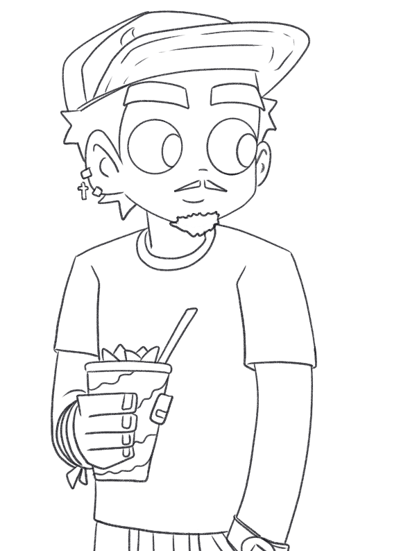 kisler_art's tweet photo. Eu versão Scott Pilgrim com um copinho de Açai kkkkk https://t.co/eU7xeEgNp3