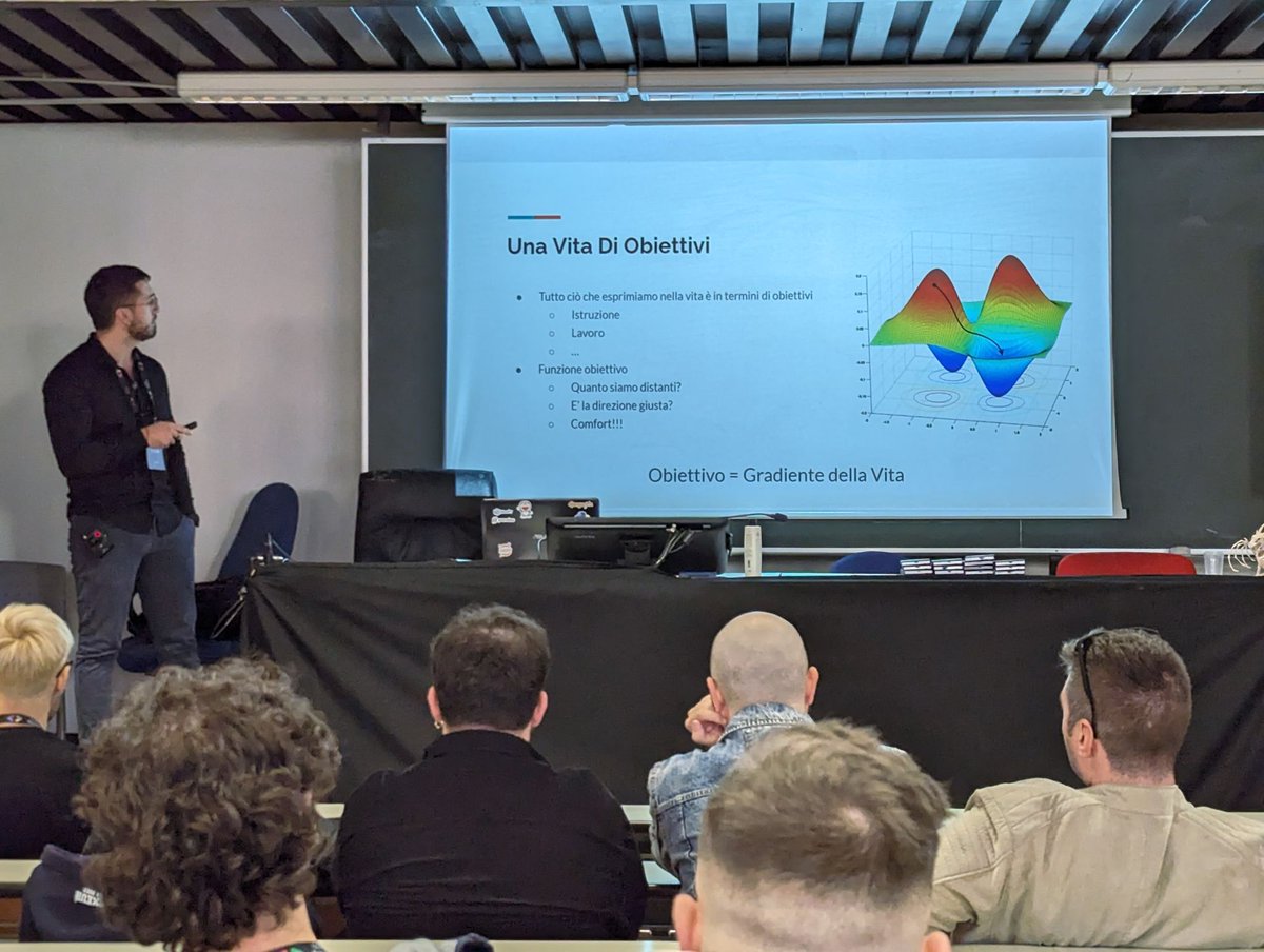 PythonPescara's tweet image. Our co-founder, Luca di Vita, is presenting the talk "Don't be objective, be innovative" during DevFest Pescara 2023 at the D'Annunzio University of Pescara 🐬🐍
CC @GDGPescara @univUda
#Python #PythonPescara #DevFest #DevFestPescara #DevFest2023 #Pescara
devfest.gdgpescara.it/speaker/l-divi…