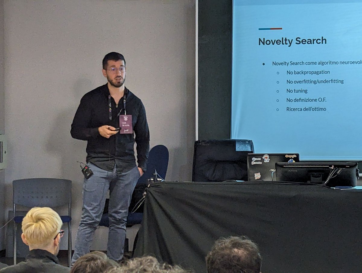 PythonPescara's tweet image. Our co-founder, Luca di Vita, is presenting the talk "Don't be objective, be innovative" during DevFest Pescara 2023 at the D'Annunzio University of Pescara 🐬🐍
CC @GDGPescara @univUda
#Python #PythonPescara #DevFest #DevFestPescara #DevFest2023 #Pescara
devfest.gdgpescara.it/speaker/l-divi…