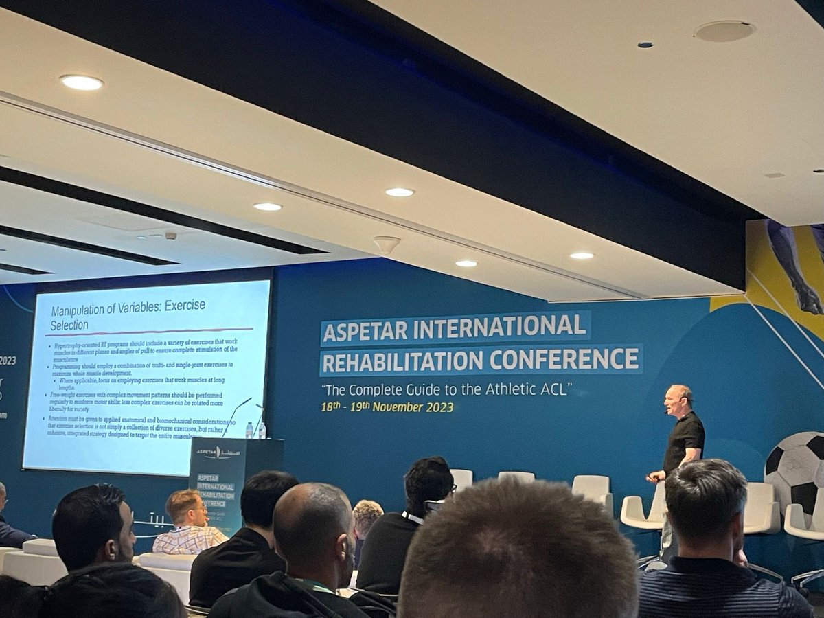 Jonny King (@jonny_king_pt) on Twitter photo My highlight amongst many others from todays ACL conference <a href="/Aspetar/">Aspetar سبيتار</a>.
Want to create an optimal training enviroment for muscle hypertrophy?
📈 Train with Volume (and progress!)
💪🏼 Train Hard
🏋🏽♂️Train with Variety
<a href="/BradSchoenfeld/">Brad Schoenfeld, PhD</a> My highlight amongst many others from todays ACL conference <a href="/Aspetar/">Aspetar سبيتار</a>.
Want to create an optimal training enviroment for muscle hypertrophy?
📈 Train with Volume (and progress!)
💪🏼 Train Hard
🏋🏽♂️Train with Variety
<a href="/BradSchoenfeld/">Brad Schoenfeld, PhD</a>