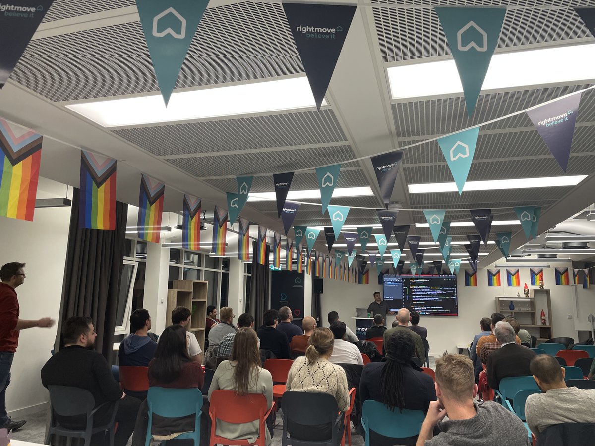 ljcjug's tweet photo. What a fantastic event!!
#thankyou to @rightmove for hosting and @emilyfhjiang and @sjmaple for your talks!!
Follow us for news and updates from the community!
#techtalk #techcommunity #byrecworks https://t.co/43MHO6NZ5N