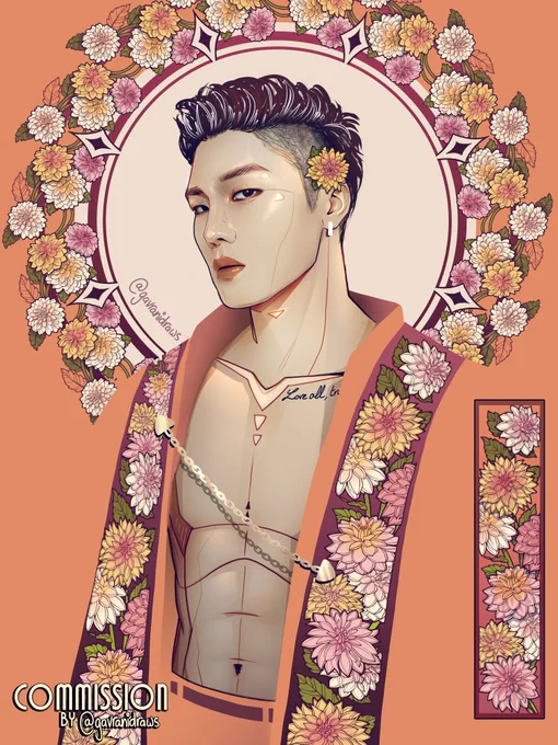dahlias #LEX #전형민#렉스 #BIGFLO #빅플로(commission for @/ziiyo on ig) 