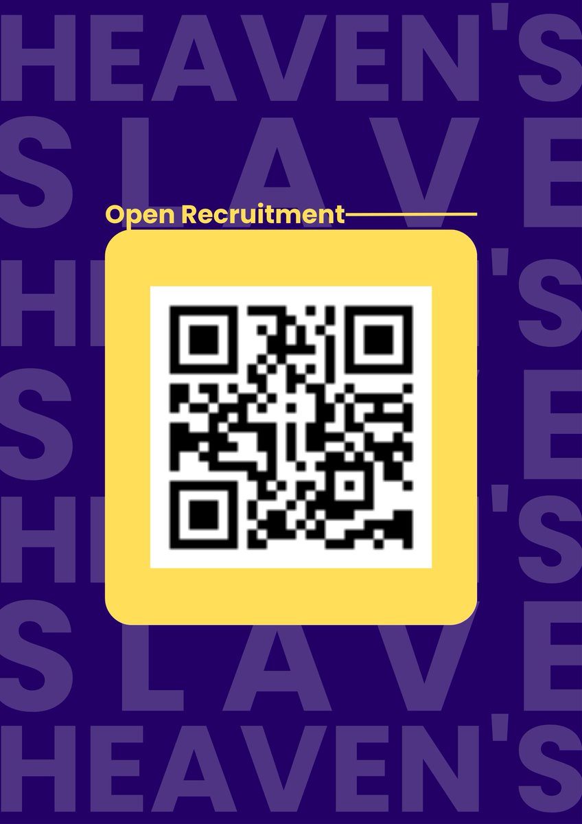 []

!! HELP RT !!

               #HEAVENSLAVE 
             Open Recruitment
            19 Nov-3 Des 2023