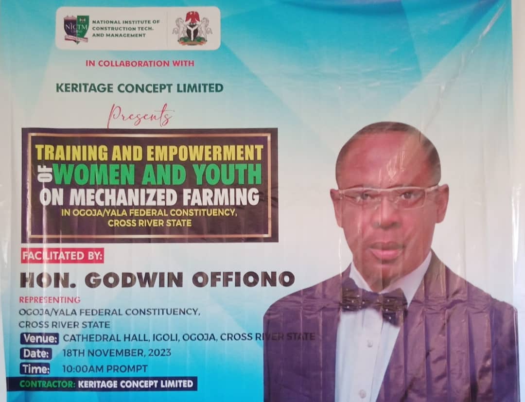 SaviourOko's tweet photo. Hon. Godwin Offiono Facilitates Mechanized Farming training And Empowerment For Women &amp; Youths in Ogoja/Yala Federal Constituency

...Distributes Fertilizers to farmers. https://t.co/ZxGBOALaTk