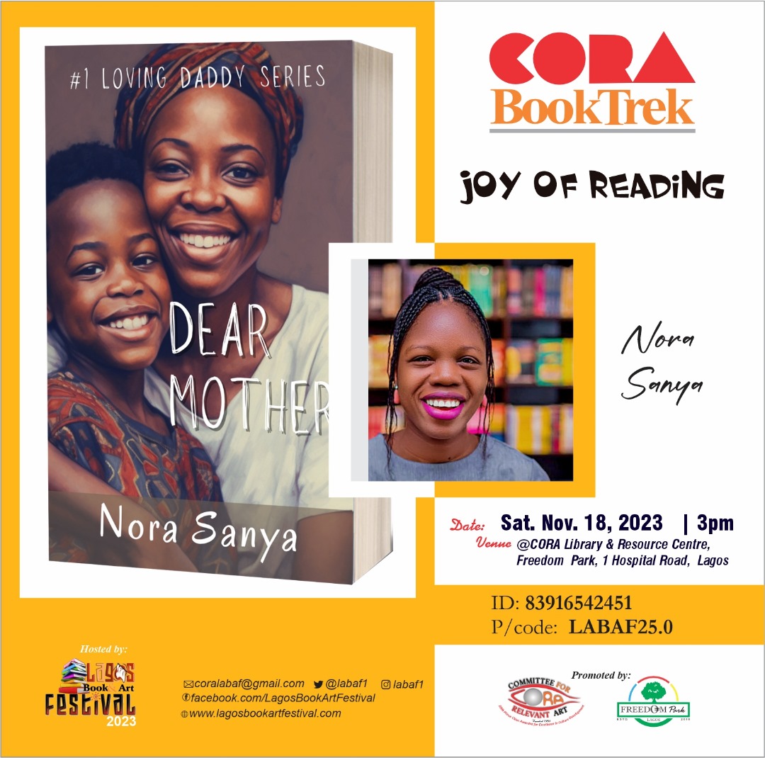 Labaf1's tweet photo. Happening right now.
Cora Book Trek featuring Book readings & discussions on the book titled "Dear Mother by Nora Sanya and "Better Tomorrow" by Dotun Famoriyo.
#labaf #labaf25 #labaf2023 #lagosbookandartfestival #cora #bookfestival #bookreview #art #artandculture https://t.co/dfXXkOnAQN