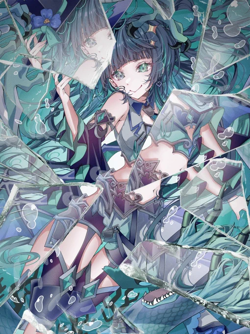 流行りのガラスエフェクトめちゃめちゃいいじゃん!!!
