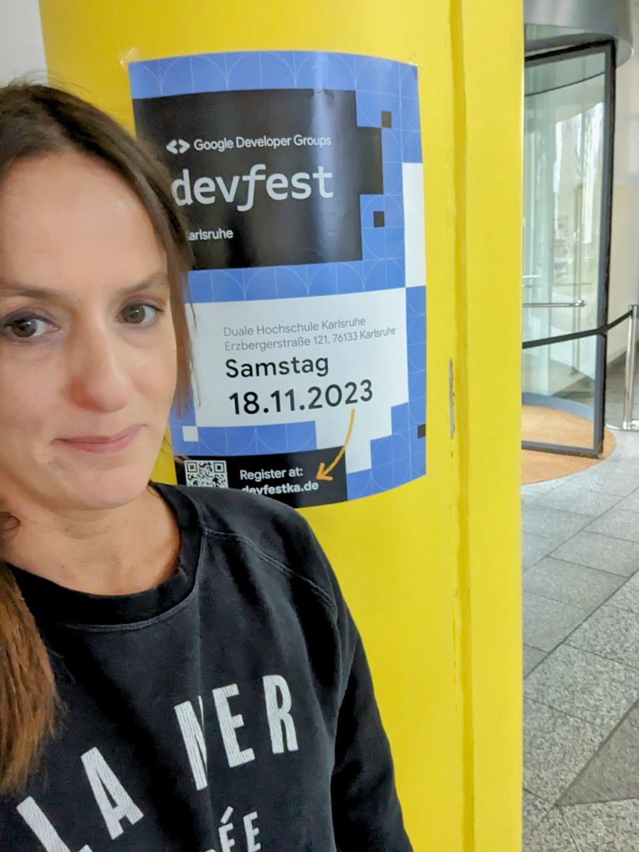 feliciaf_aye's tweet photo. Hello #DevFest ready to talk about #Kotlin Symbol Processing in half an hour π€π’. @GDGKarlsruhe #devfestka https://t.co/vwnSFM40e9
