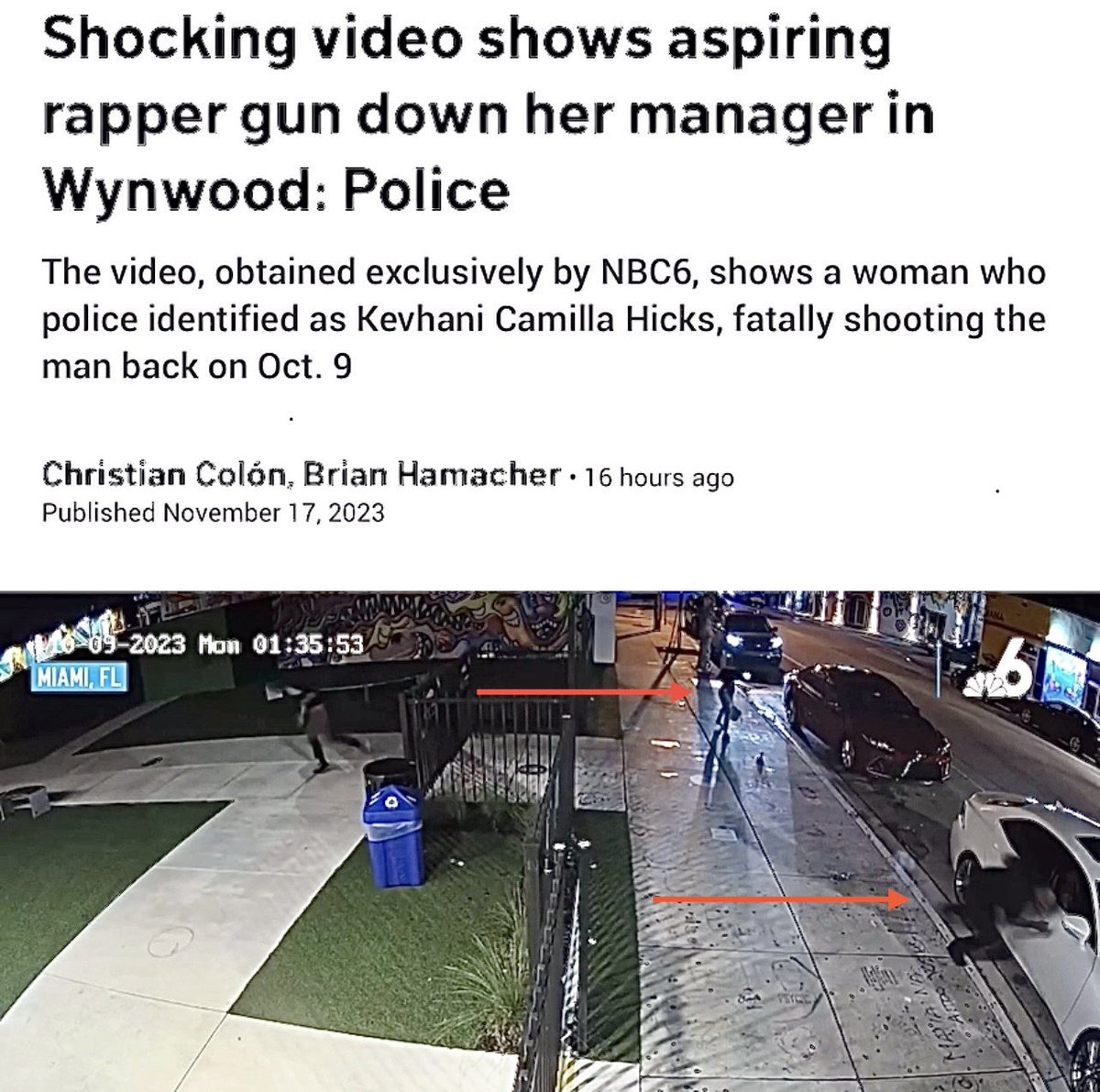 SheriffMiami's tweet photo. #WYNWOODSHOOTING #SHOOTINGSMIAMI #MIAMISHOOTING #RAPPERMIAMI #KEVHANI #KEVHANICAMILLAHICKS #SELFDEFENSEMIAMI #AGGRESSOR #VICTIMSOFCRIME #YOUDECIDEMIAMI #MIAMIMOSTWANTED #VIOLENTCRIMEMIAMI #VIOLENCEMIAMI #CRIMEMIAMI #MIAMICRIME #RISINGCRIME #NEWSHERIFFINTOWN #RUNHIDEORFIGHT https://t.co/UXMJIPz1Pz