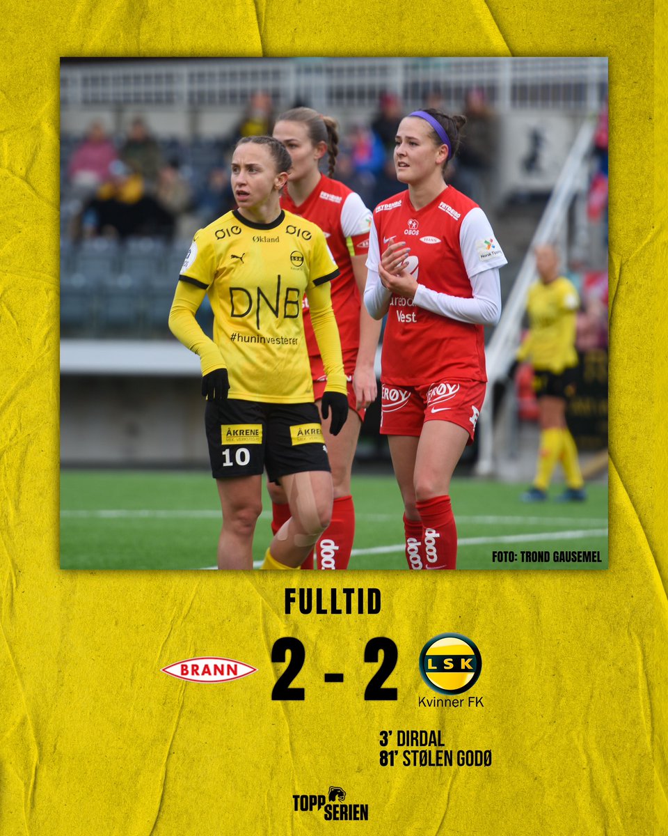 LSKKvinner's tweet photo. Det ender med poengdeling i Bergen

#viosssammen https://t.co/Ep7prsZDat