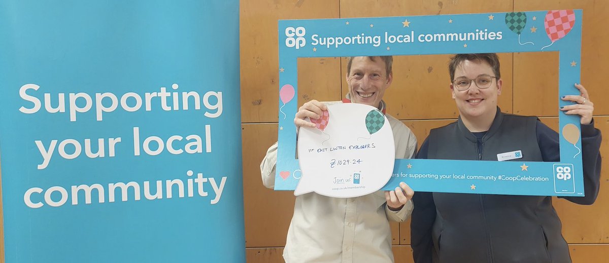 fionamhale's tweet photo. Thank you to @coopuk members for your support over the last year raising £1029 for 1st East Linton Explorer Scouts. https://t.co/GJROII9ADg - Thank you to everyone who chose them as a Local Community Fund cause 👏🏻 #CoopCelebration #ItsWhatWeDo @kristina_m0509 https://t.co/R5RAIYwJVN