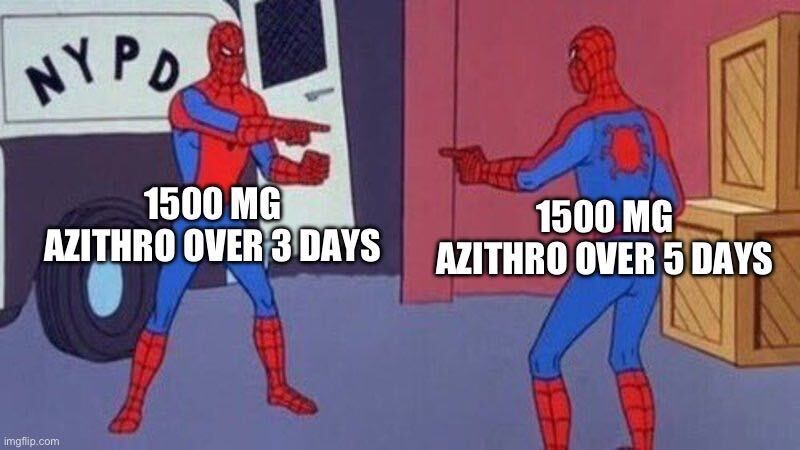 Z-Pak for Inpatient CAP? Not so fast! Check out this week’s KASIC pearl to learn that when it comes to treatment of community-acquired pneumonia, 3 days of azithromycin is as good as 5 ➡️bit.ly/3QLJnrf
#IDTwitter #IDXPosts #antimicrobialstewardship