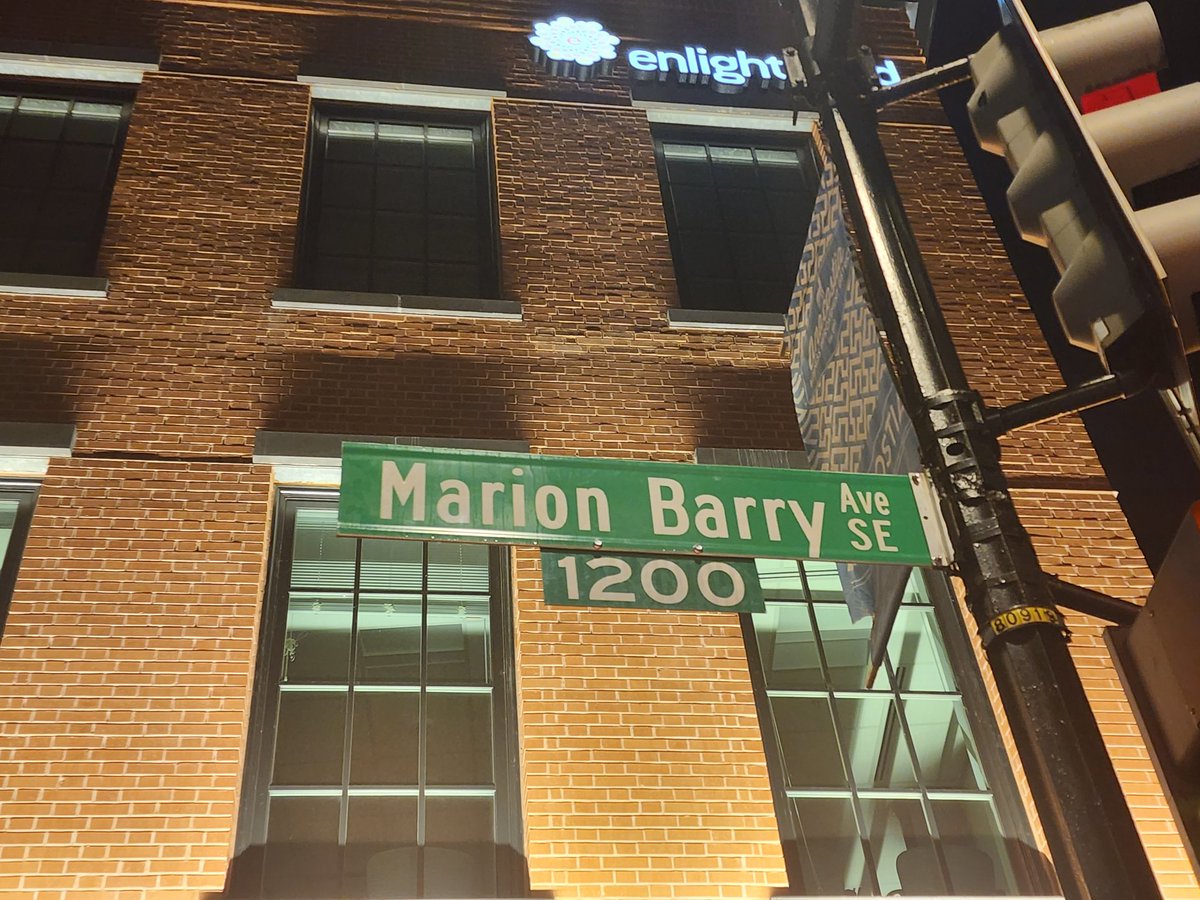 WeActRadio's tweet photo. Despite the indignation of the city passing the cost of businesses & residents to bear the financial burden of changing Good Hope Rd to Marion Barry Ave on all their legal documents, this should be a wonderful historic event today 12-5pm!. #dosomething #mayor4life https://t.co/UqkCfF6eeF