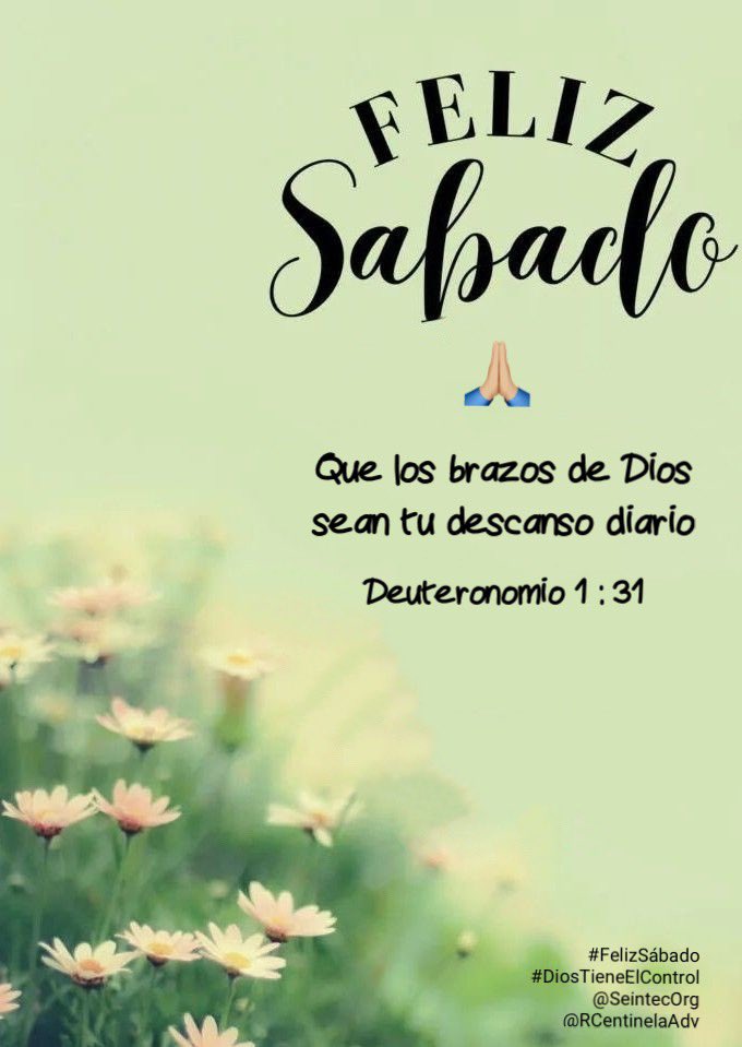 RCentinelaAdv's tweet photo. ¡Feliz Sábado! 🤍🙏🏼

Dios descansó
Dios lo bendijo
Dios lo santificó 

📖Mateo 6:33

#FelizSábado
#BendecidoSábado
#DiosTieneElControl
#JesusNuestraEsperanza
#JesúsVienePronto
#IglesiaAdventistaDelSeptimoDia
#AdventistChurch
#ASD
#SDA
#RadioCentinelaAdventista
#SeintecOrg
#México https://t.co/oPRUbHVMEv