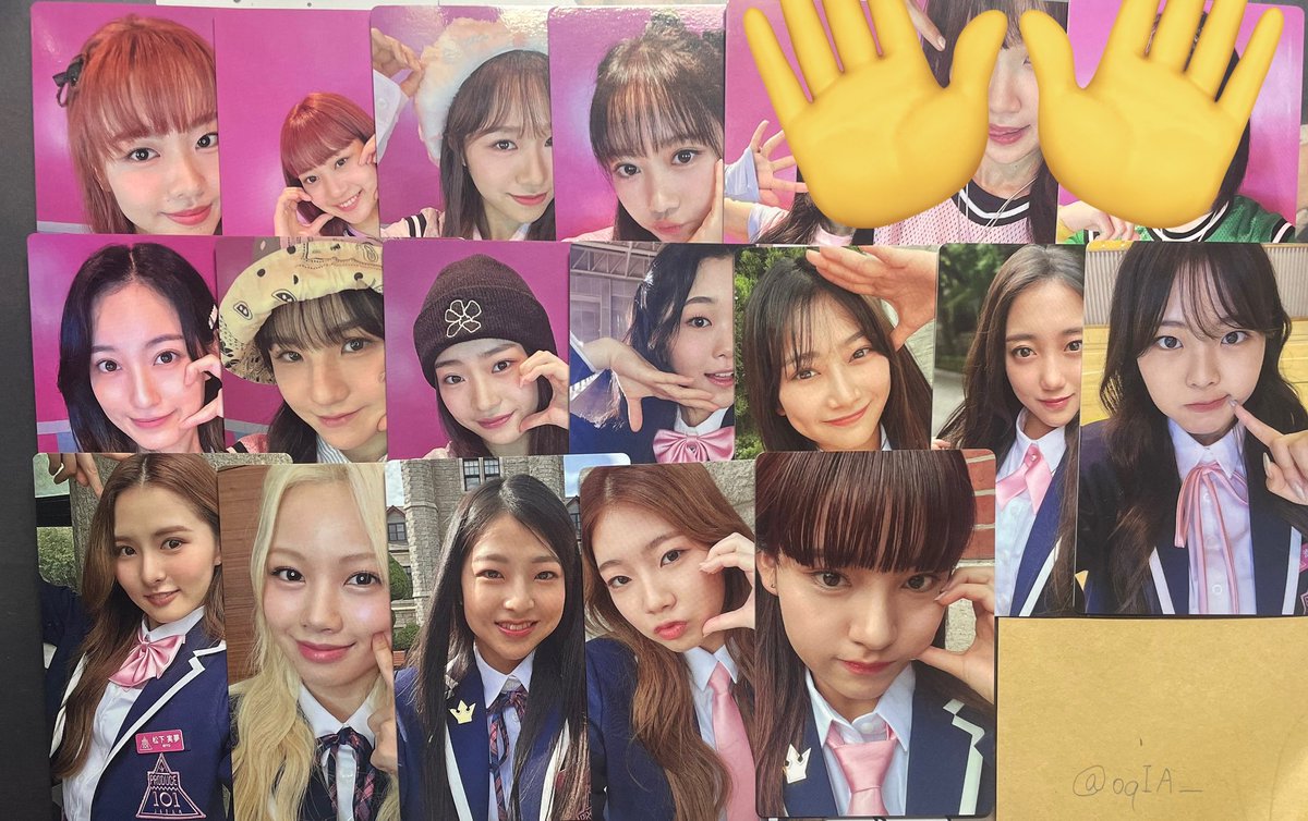 oqIA_'s tweet photo. 日プ女子　日プ　トレカ

譲)画像
秋山愛 川端蘭華 松下実夢 古橋沙也佳 菊川亜樹 小林さえ 青木友香 渋谷芽衣 細井彩加 日高葉月 坂田琴音 小柳絵美 鎌田萌 山崎美月 木野稟子 菅井夏帆

求)阿部和or買取
比率違い⚪︎
フリマアプリ経由・paypay可です

郵送希望📮 https://t.co/94ggbDgdcc