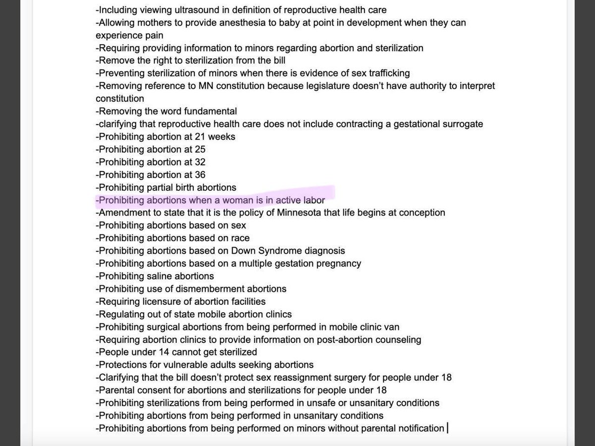 PamAltendorf's tweet photo. Oh really…!?!! 🤔
Planned Parenthood claims “no such thing as abortions up to birth”.
Someone should really tell the radical MN Dems who just made 40-week abortions law.
LIST: Amendments the MN GOP Senators offered and that lock-step the Dems voted AGAINST.
#TooEXTREMEforMN https://t.co/EMjgjXJH7k