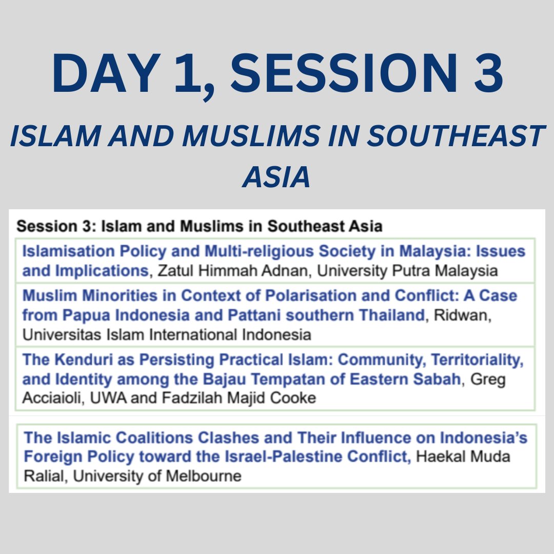 CMSS_UWA's tweet photo. Day 1 at the CMSS Conference #IslamInPolarisedWorld — a journey of profound exploration! Enrich your understanding of Islam’s role in global and local contexts:  https://t.co/yUOtVFV0VC https://t.co/Sz0mpXZaOO