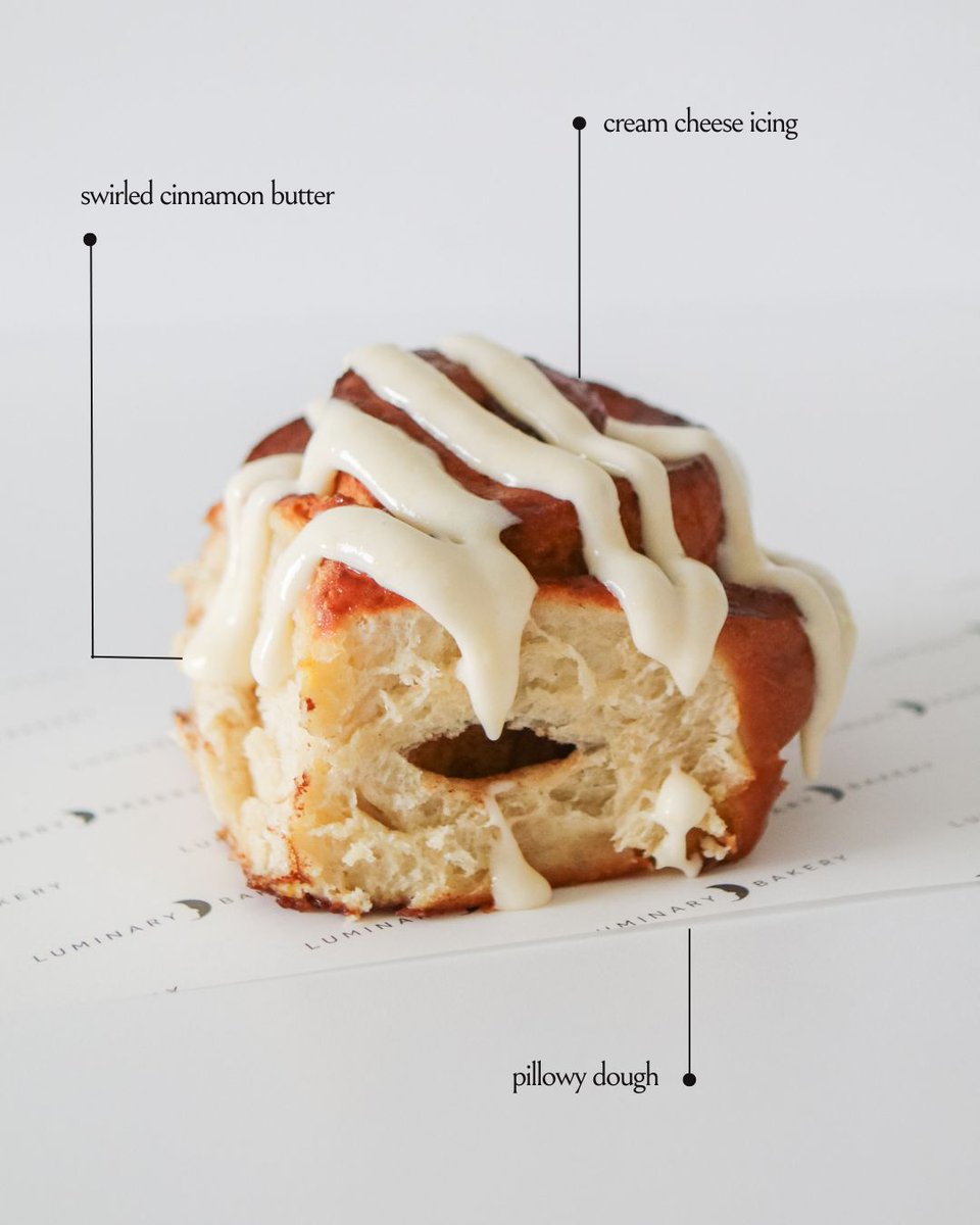 The anatomy of a Luminary classic: Cinnamon Swirls! #LondonBakery #CinnamonSwirl #LuminaryBakery #PurchaseWithPurpose