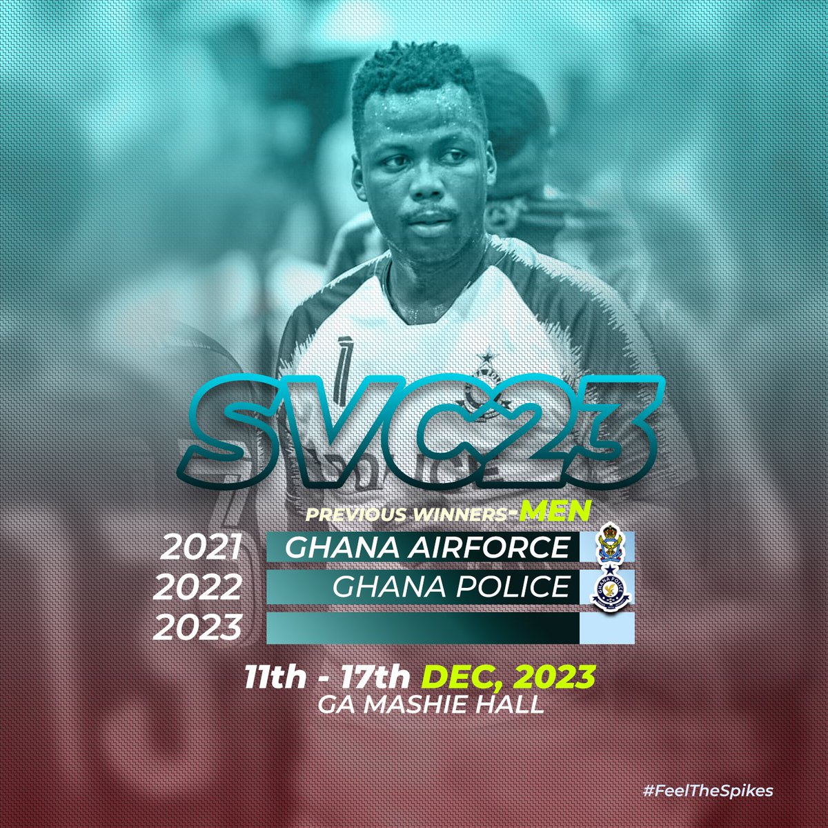SuperVBallChamp's tweet photo. Who Wins Super Volleyball Championship 2023?
This December!
Get Ready to feeeeel the SPIKE!
#SVC23 #feeltheSPIKE #volleyballghana #volleyball #supervolleyballchampionship https://t.co/P1A5AMBuY9