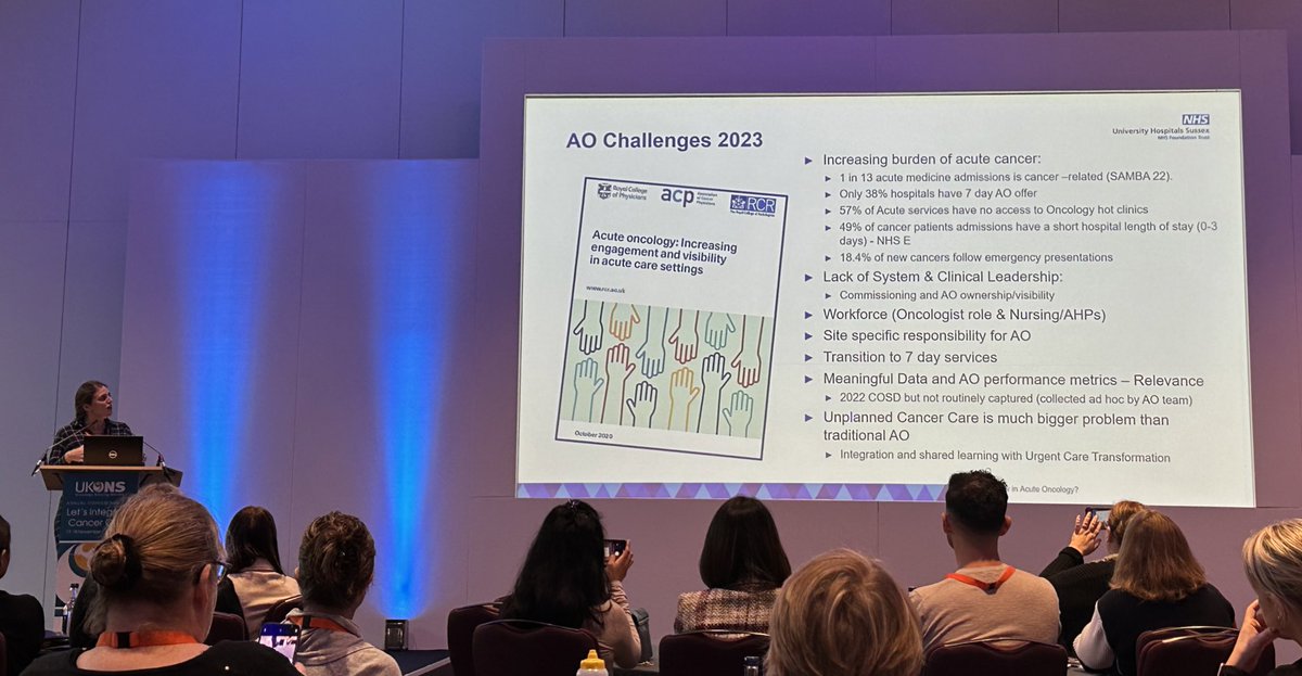 egglestoneuk's tweet photo. Fantastic AOS presentation from Ali Hodge  #acuteoncology @UKONSmember #UKONS2023 @NaiClatsNurse @GayliWog @Tracyjonas12 @philippajj @UKAOSociety https://t.co/I3x9WK1rmE