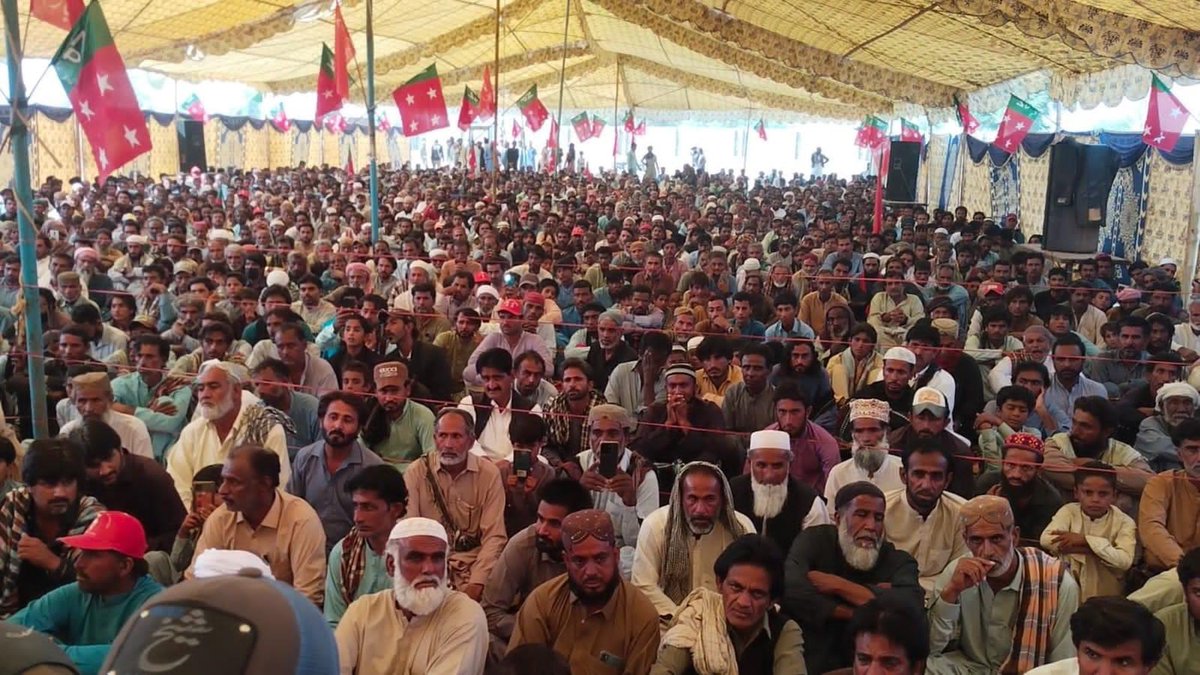 NationalParty_'s tweet photo. جھاؤ گرینڈ شمولیتی پروگرام سید نزر شاہ بخاری کی قیادت میں ہزاروں افراد کا نیشنل پارٹی میں شمولیت۔ https://t.co/QRqJwXJXFw