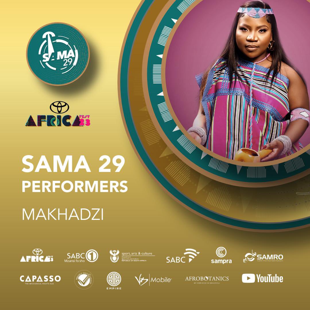 OfficialSAMPRA's tweet image. Our star-studded lineup of artists are ready to hit the stage tonight at #SAMA29. Get ready to sing, dance and be blown away by the performances! 💃 

#SAMA29 
#AfricaFest
#MusicHasItAll 
#SAMA29xSAMPRA