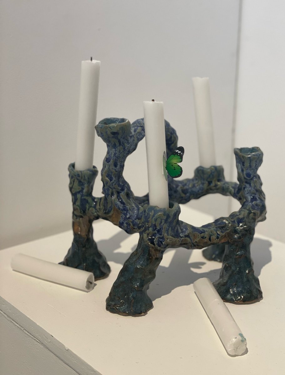 Great morning at the UoS for the Anna Airy Award exhibition. Star winner Isaac! Runner up Zara! Our D.T. table pieces mentioned in the award speech as being exceptional. Plus alumna Morgan's piece in The Hold. A successful morning!