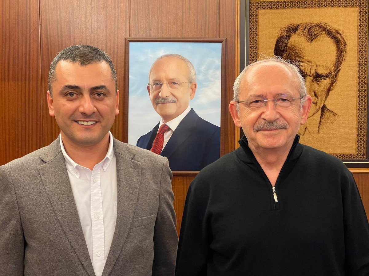 CHP Eski Genel Başkanı Kemal Kılıçdaroğlu, Eren Erdem'i ziyaret etti.