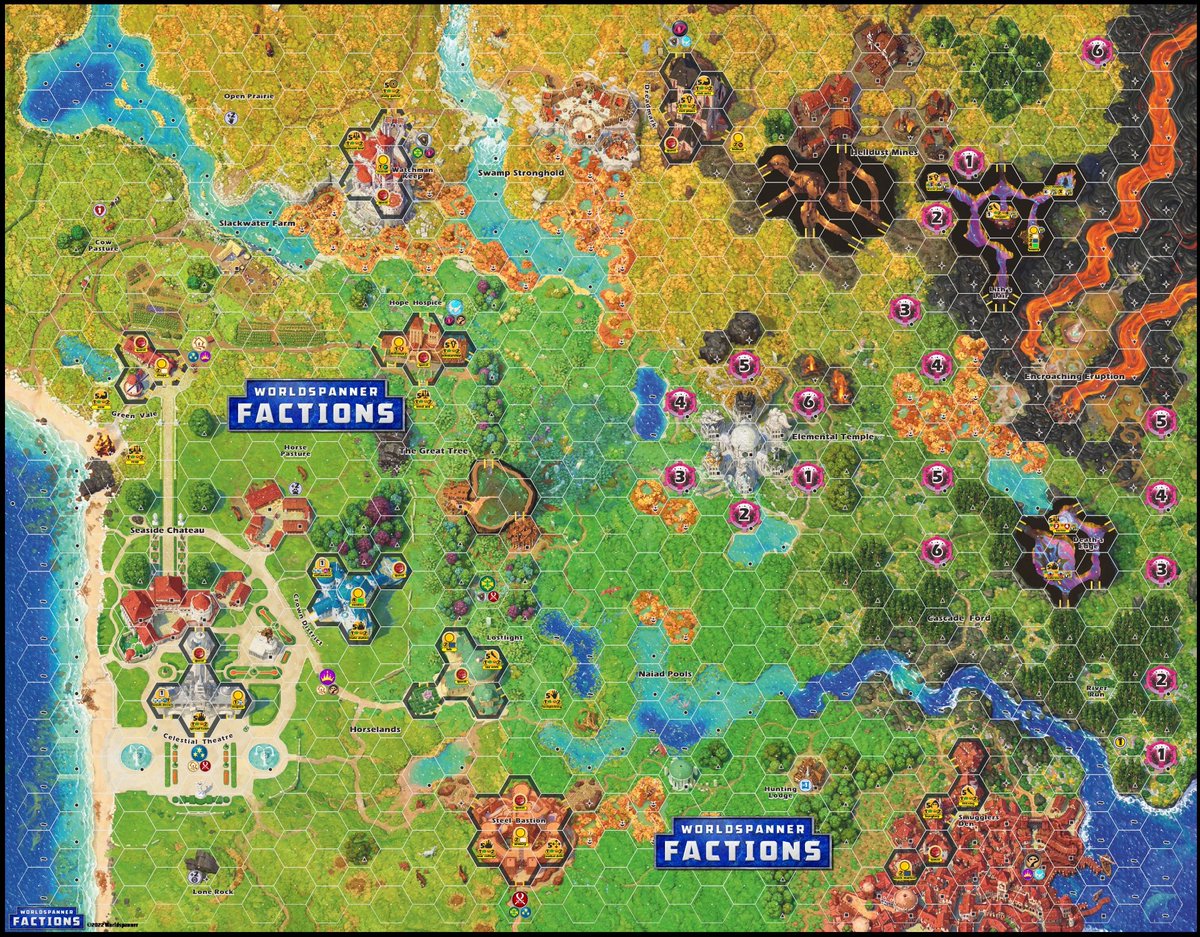Entering the final three days of Kickstarter for Worldspanner Factions, perfected successor to Duel of Ages. Have been enjoying poring over the unique artwork and the massive beautiful map that the map puzzle pieces were made from: kickstarter.com/projects/world…