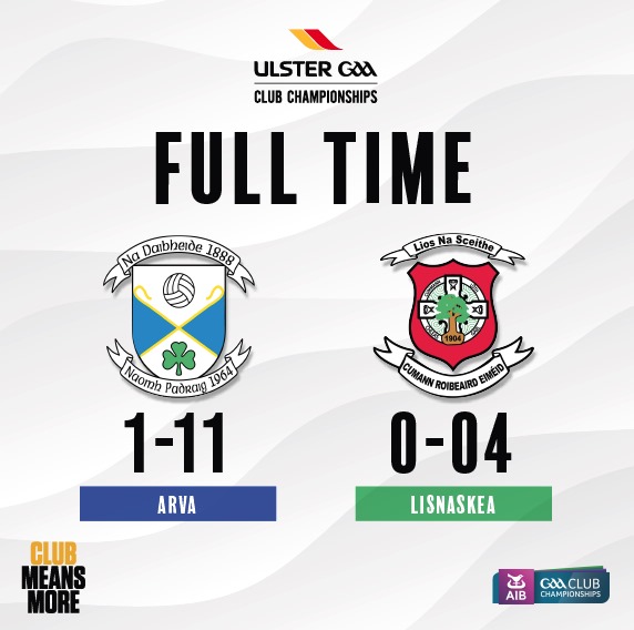 RESULT: 🏐

A comfortable victory in the end for <a href="/arvagaa/">Arva GAA</a> as they take their place in the AIB GAA #UlsterClub2023 JFC Final

#ClubMeansMore