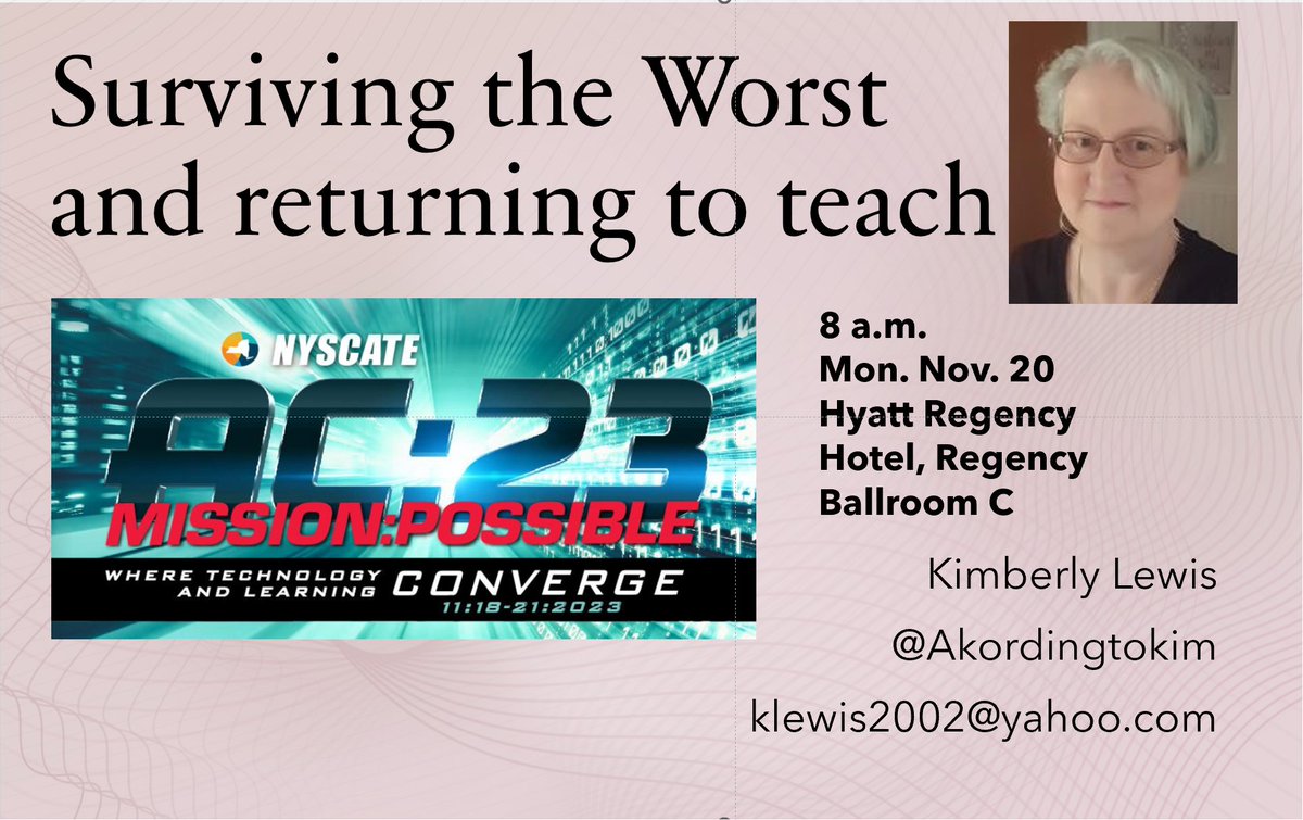 Heading to #NYSCATE23