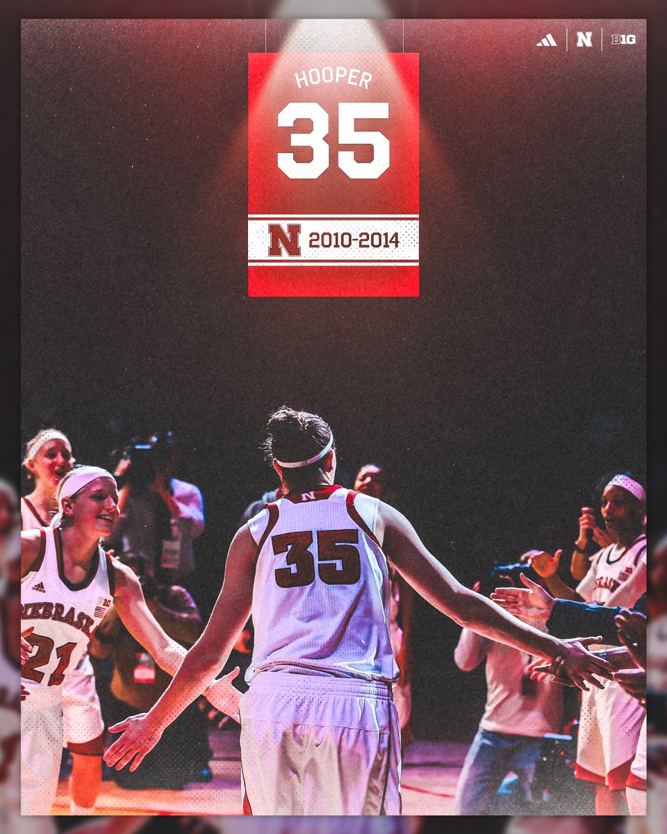 Hooper, #35.

A name forever etched in Nebraska Women’s Basketball history.

A jersey soon to be hung in Pinnacle Bank Arena.