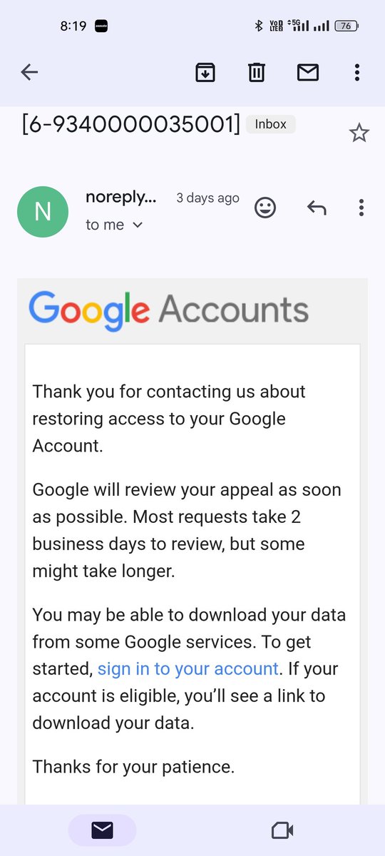 0916kuksha's tweet photo. Hello Google team
This is to inform you that my Google mai account and YouTube channel both were restricted and disabled for violating some guidelines and policy of YouTube about child safety. https://t.co/EKsGjiJZiW