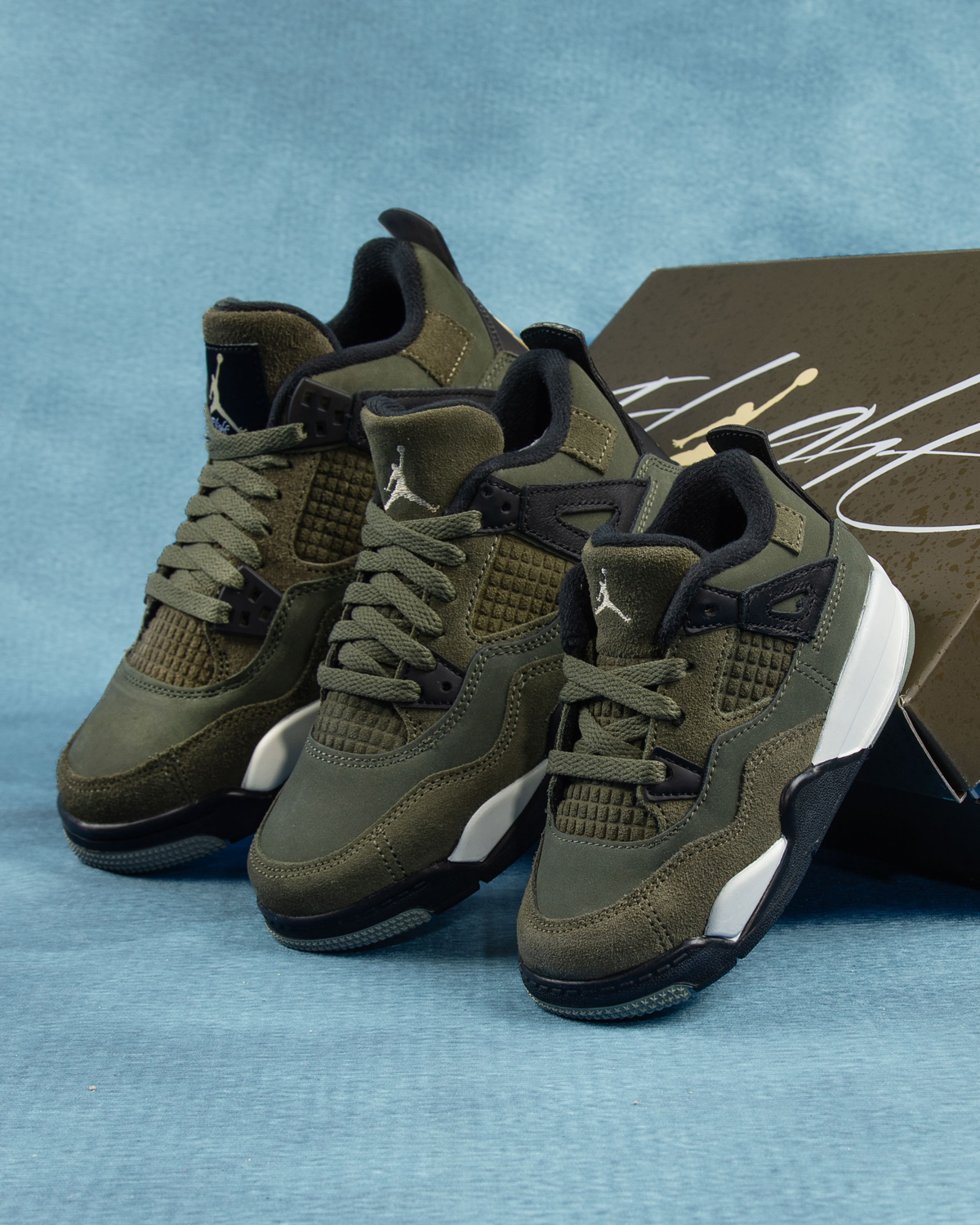 Jordan retro shop 4 olive green