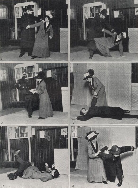 British suffragettes were often threatened by the public and the police. But one of them was a jiu-jitsu instructor – and she started teaching other suffragettes self-defense. One magazine nicknamed them “Jiu-jitsuffragettes."
