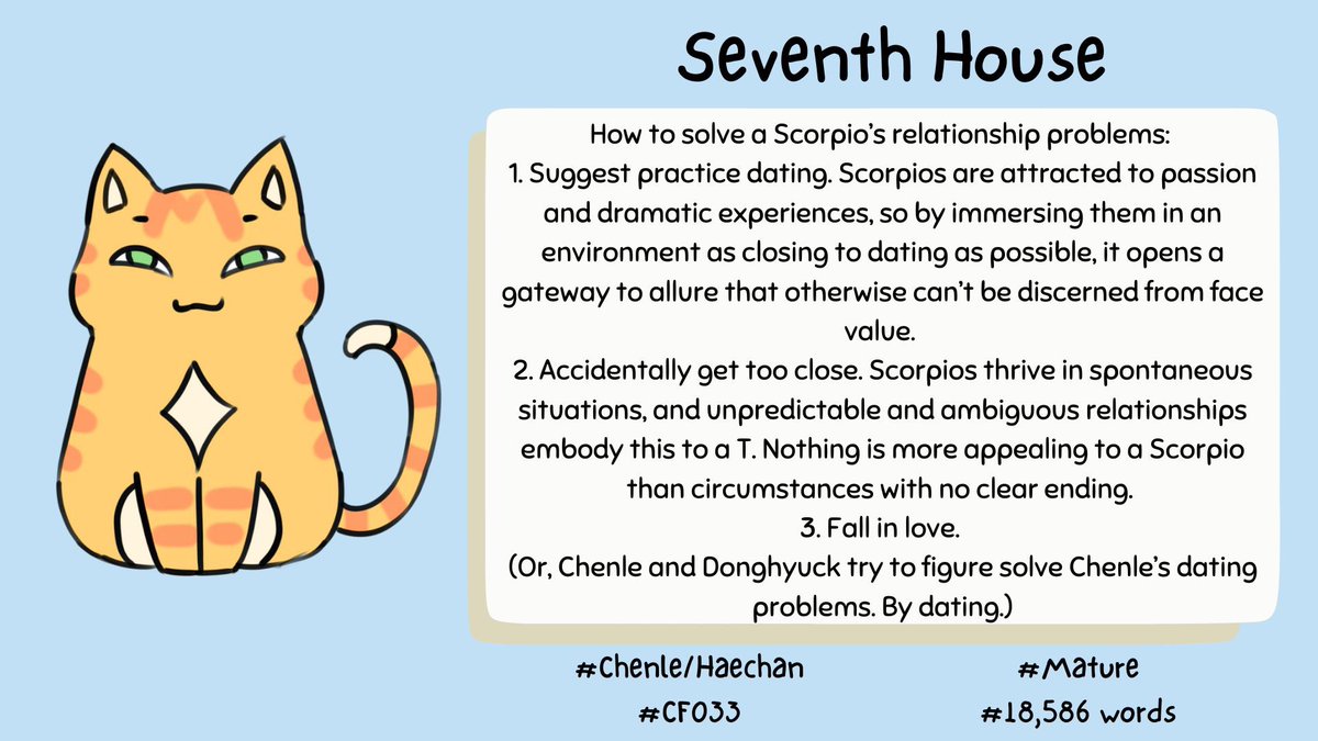 Seventh House 🧶 chenle/haechan 🧶 mature 🧶 cf033 🧶 18,586 archiveofourown.org/works/51420088