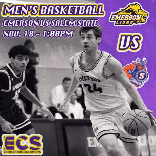 IT'S GAMEDAY! 🏀🦁

The <a href="/EmersonLions/">Emerson Athletics</a> take on Salem State in their home opener at 1pm! Watch the livestream here: youtube.com/live/wpMk2ZpRd…