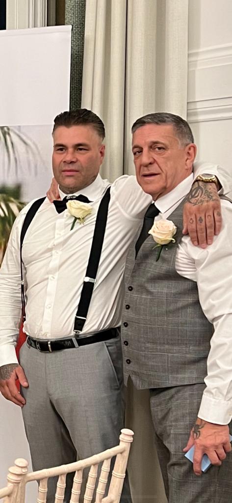 With my mate Crazy Steve at his wedding this weekend. I mentioned him briefly in 'CARLTON - The Final Say' but I have a feeling you'll be hearing a lot more from him very soon! C