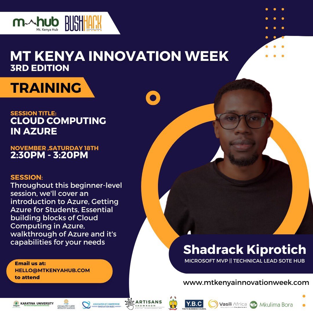 Hands-on training during the <a href="/mtkenyaweek/">Mt Kenya Innovations Week</a> (3rd Edition) hackathon. 

Catch us live on our <a href="/MtKenyaHub_/">Mt Kenya Hub</a> Facebook Page tonight at 9pm 

<a href="/followers/">はうはう</a>

#mtkenyainnovationweek
#MtKenyaHub
#bushhack
#tech