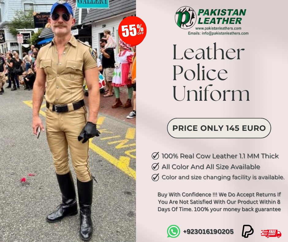 Special Offer For Christmas With 55% Discount.
Price Only #145_Euro
#LeatherOutfit
#UniformFashion
#LeatherStyle
#LeatherApparel
#FashionStatement
#LeatherLove
#UniformInspiration
#LeatherTrend
#EdgyFashion
#UniformChic
#LeatherEnsemble
#FashionForward
#LeatherLook
#UniformGoals