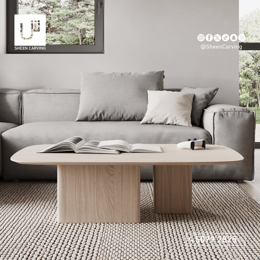 sheencarving's tweet image. The contemporary coffee table is a stylish centerpiece, crafted with modern finesse, featuring clean lines,  and durable, carefully selected materials.
#ModernCoffeeTable
#ContemporaryDesign
#CleanLines
#ModernFurniture